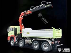 1/14 MAN 8×8 With Mounted Hydraulice Crane 3 Way Tipper Body