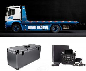 RTR - 1/14 4x4 Wrecker Flat Bed Hydraulic Tow Truck