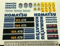 KOMATSU WA470 Stickers ×1 Pcs