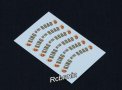 Water Tire Stickers For TAMIYA 1/14 Scale Trucks