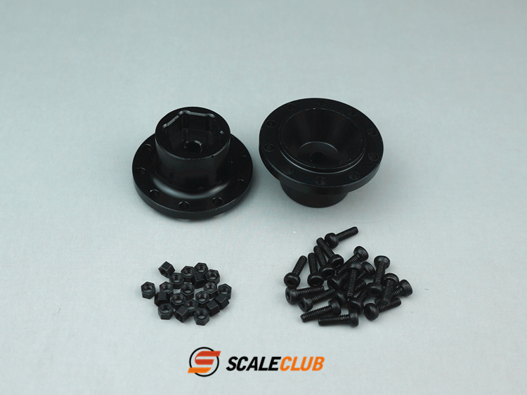 SCALECLUB Hub with hexagon for driven front axle